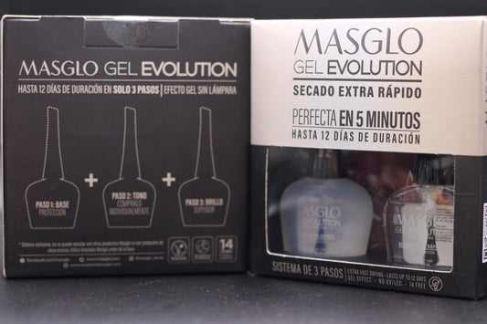 Gel Evolution - Esmalte de uñas con efecto de gel sin lámpara UV/Led KIT