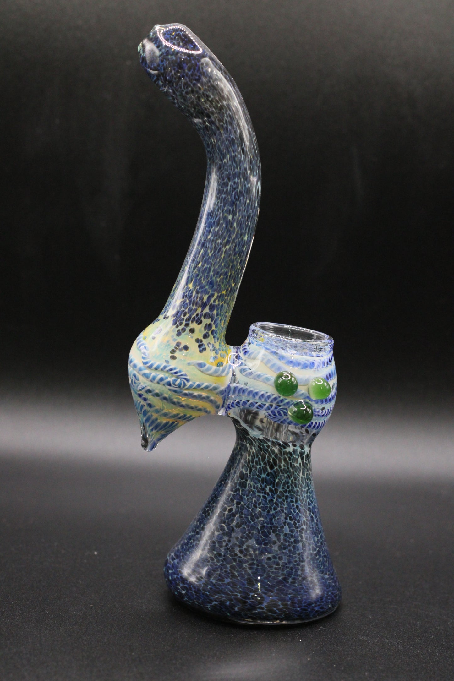 Bubblers Blue Frit 7"