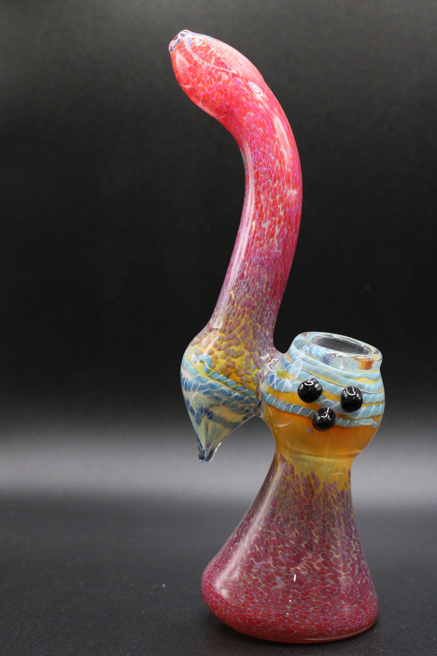 Bubblers  Red frit 7"